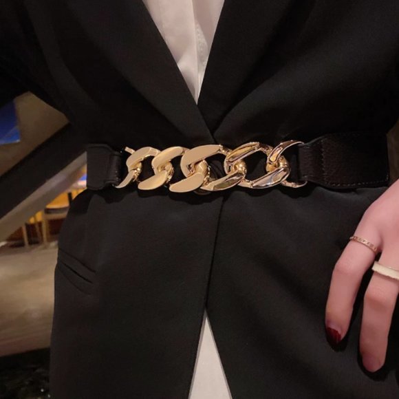 Chunky Black & Gold Belts